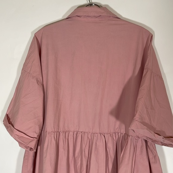 SHEIN Curve VCAY Plus Pink Shirt Dress 2XL #454 - Picture 10 of 11